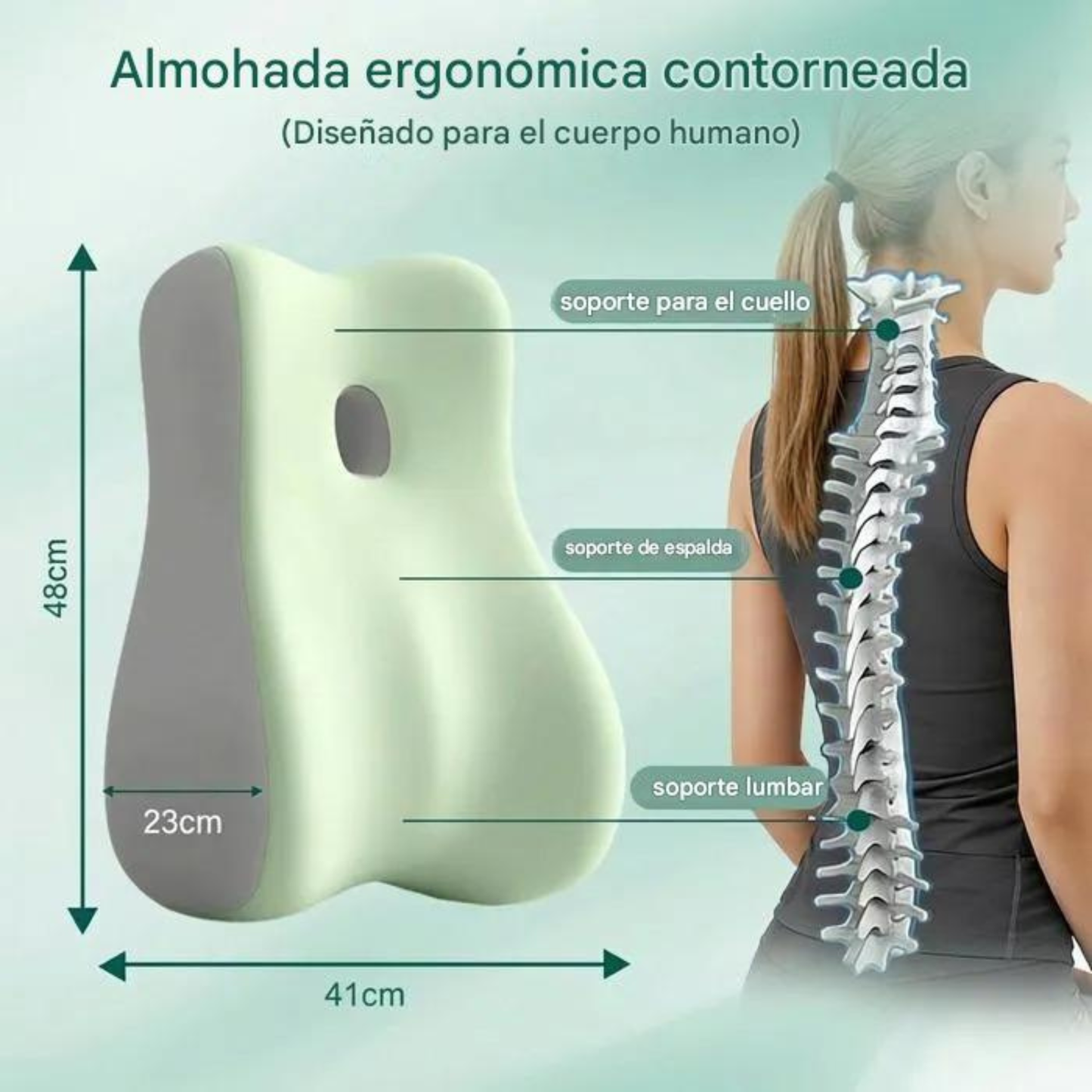 Almohada ergonómica: el soporte ideal para dormir, leer y relajarte